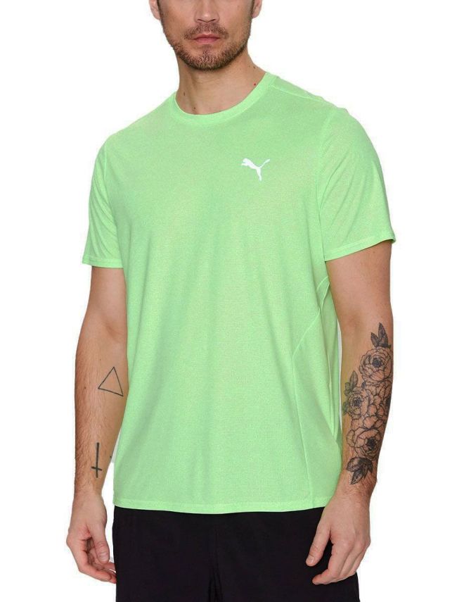 Puma Favourite - Спортна Мъжка Зелена Тениска