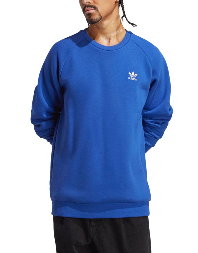 ADIDAS Originals Trefoil Essentials Crew Neck Sweatshirt Blue