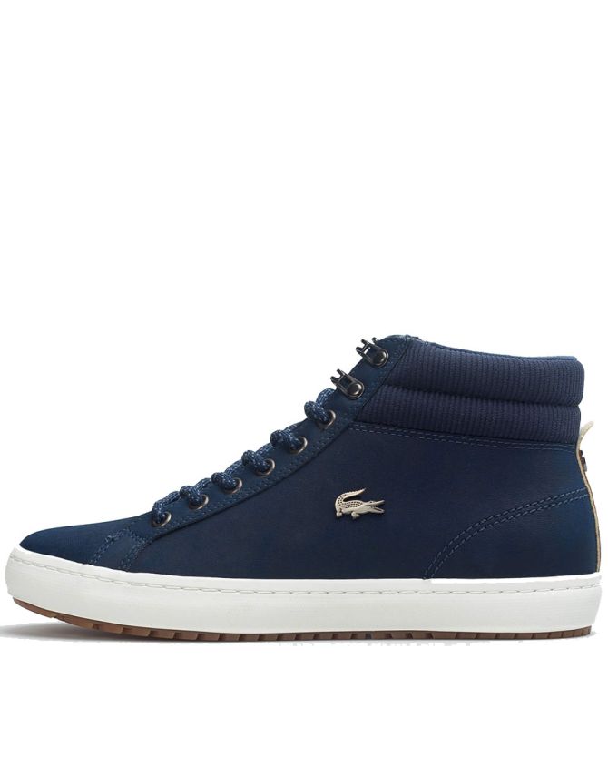 LACOSTE Straightset Leather Boots Navy