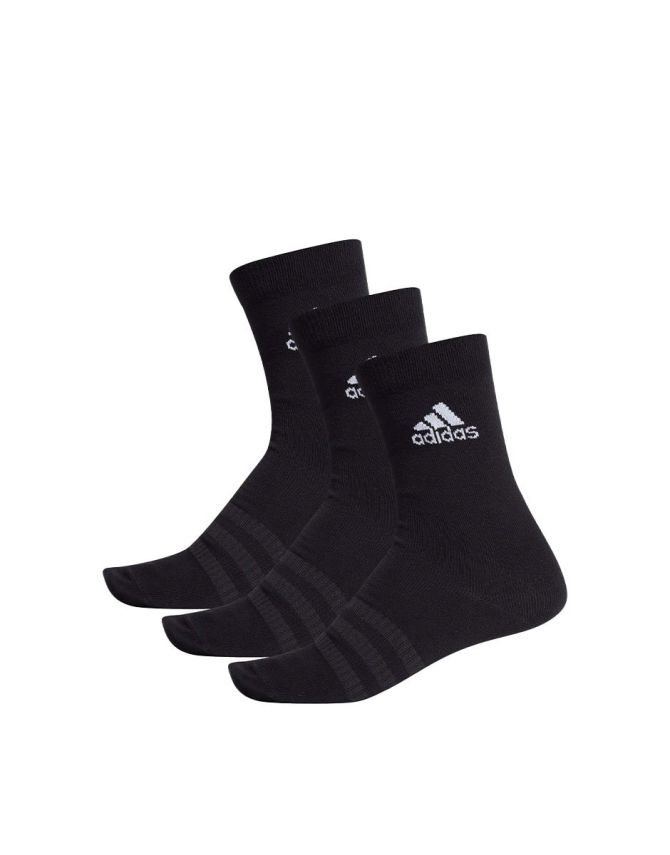 ADIDAS 3-Packs Light Crew Socks Black