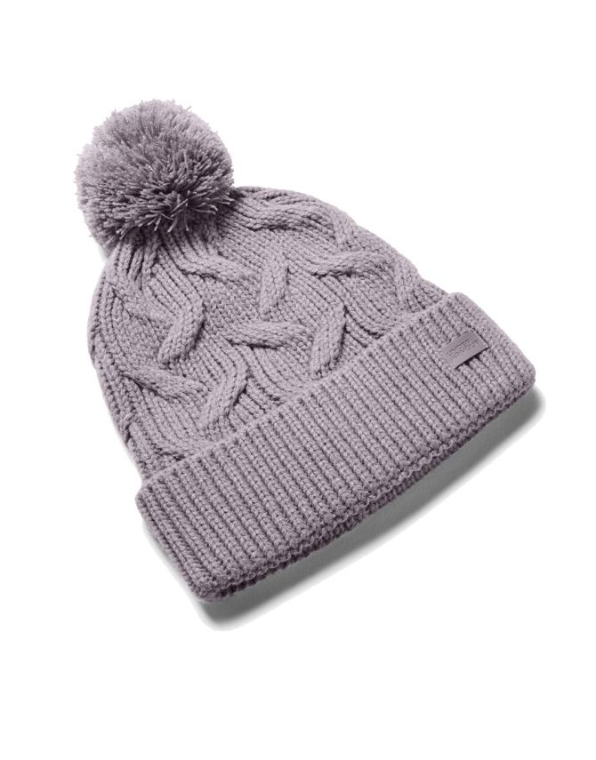 UNDER ARMOUR Around Town Pom Beanie Purple