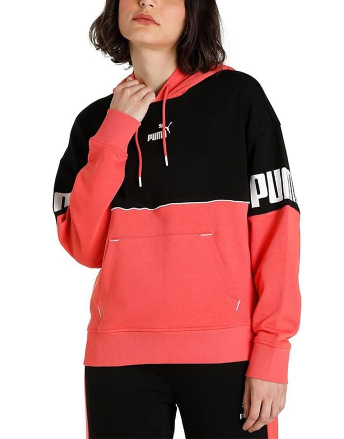 PUMA Power Colorblock Hoodie Red/Black