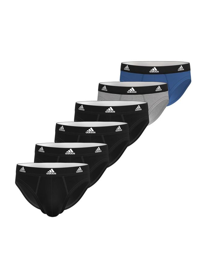 ADIDAS 6-Pack Active Flex Cotton Brief Black/Multi