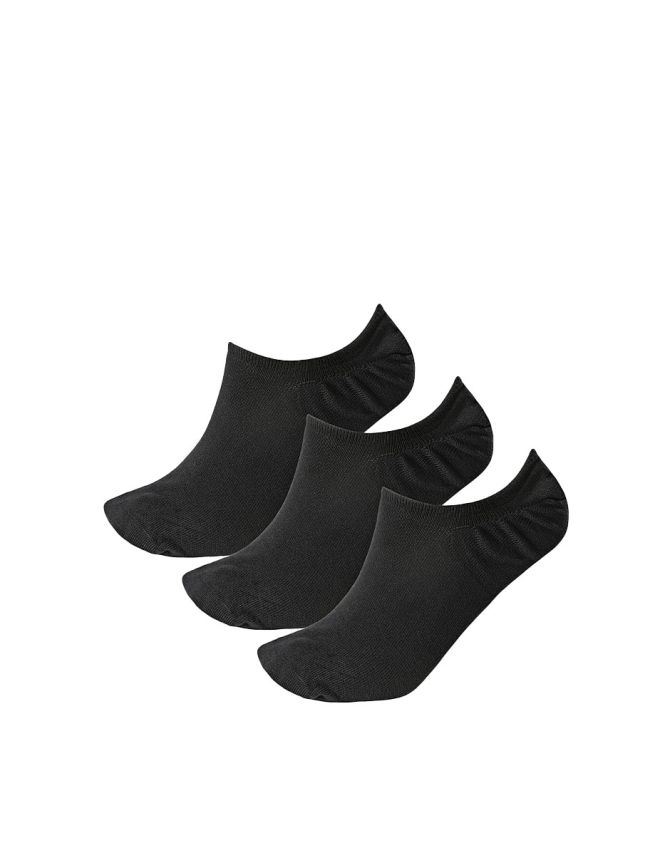 REEBOK 3-Packs Active Foundation Invisible Socks Black