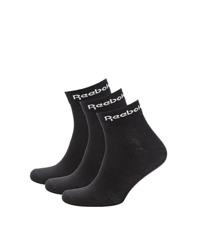 REEBOK 3-Packs Active Core Ankle Socks Black