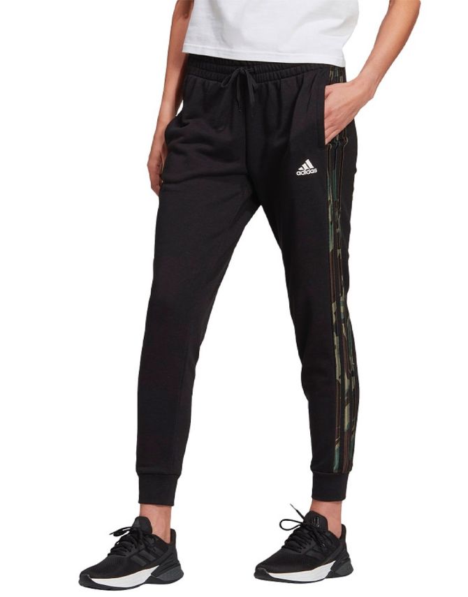 ADIDAS Essentials Camouflage 3-Stripes Pants Black