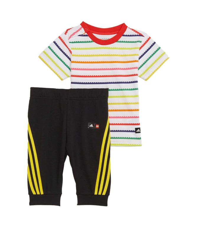 ADIDAS x Classic Lego Tee And 3/4 Pants Set White/Multi