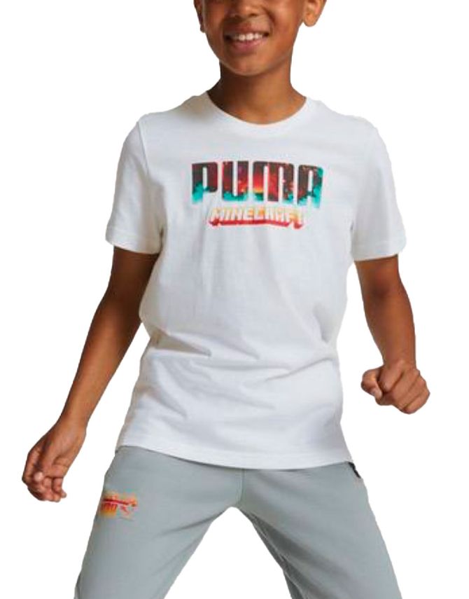 PUMA x Minecraft Graphic Tee White