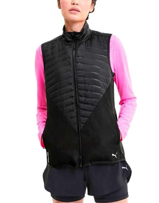 PUMA Running Favorite Puffer Vest Black