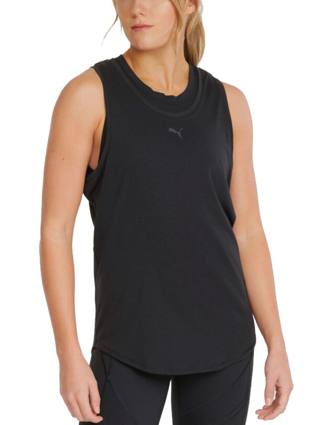 PUMA Tri-Blend Training Tank Top Black