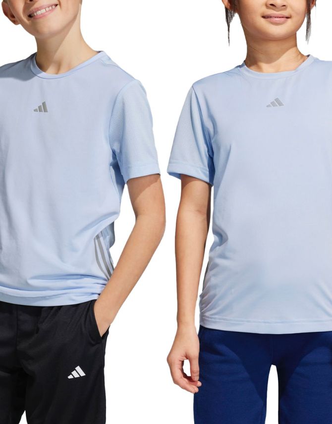 ADIDAS Sportswear Aeroready 3-Stripes Tee Blue Dawn