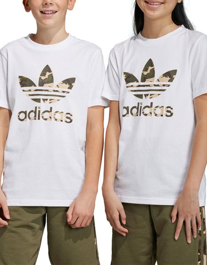 ADIDAS Originals Camo Trefoil Logo Tee White