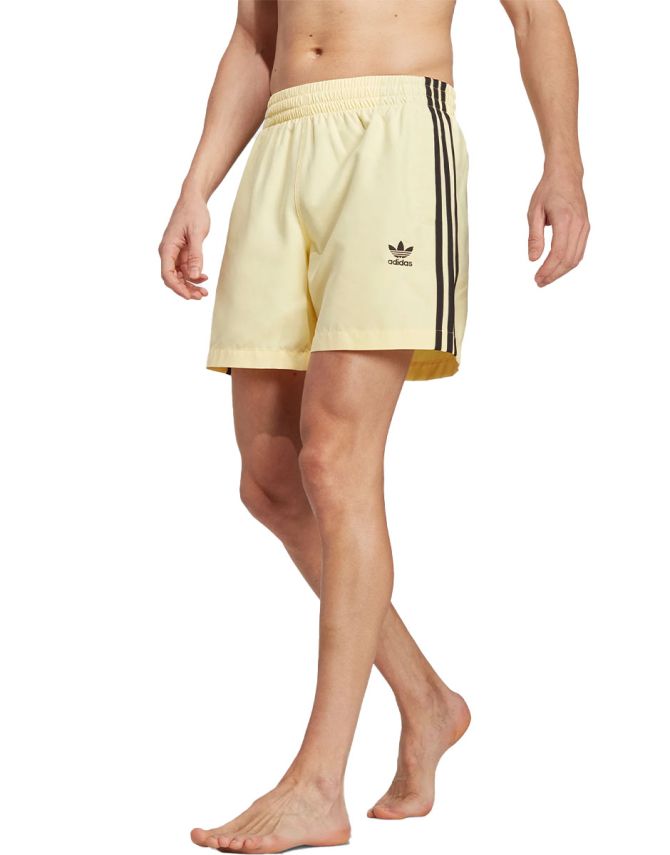 ADIDAS Originals Adicolor 3-Stripes Swim Shorts Yellow