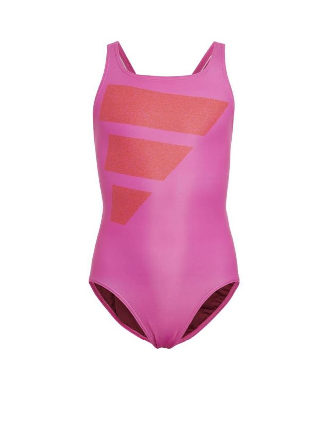 ADIDAS Big Bars Logo Swimsuit Pink