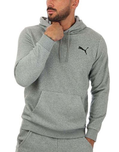 PUMA Essential Small Logo Hoodie Grey