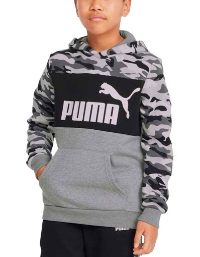 PUMA Essentials+ Camo Hoodie Black/Grey