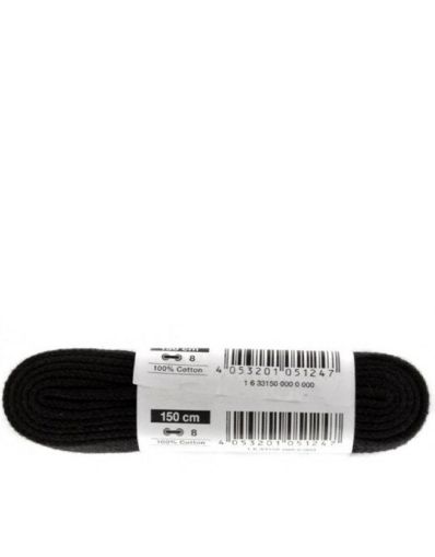 BAMA Flat Laces Black 150cm