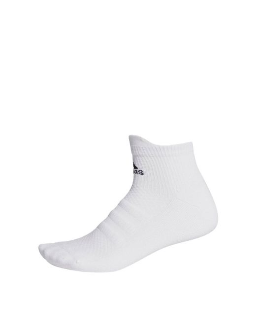 ADIDAS 1-Pair Alphaskin Ankle Low Cut Socks White