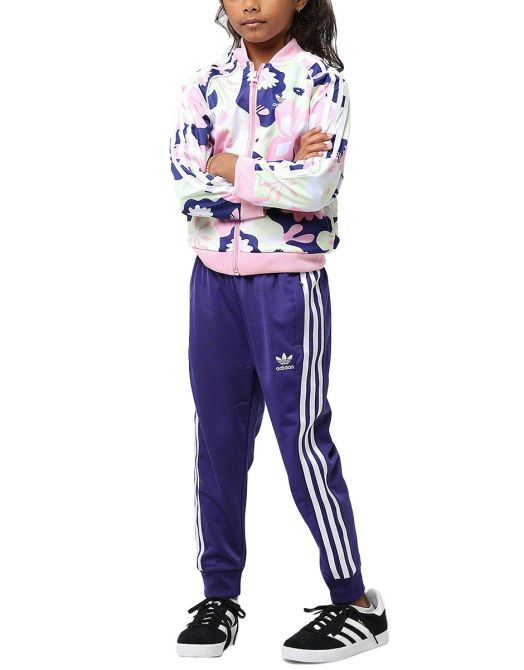 ADIDAS Originals Flower Print Track Suit Pink/Multi