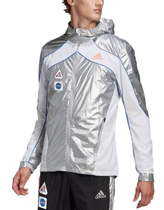 ADIDAS Marathon Nasa Space Hooded Jacket Matte Silver