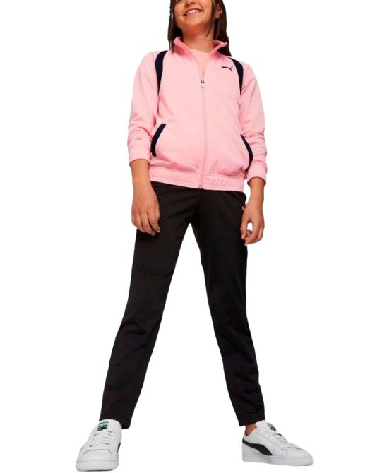 PUMA Tricot Full-Zip Track Suit Pink/Black