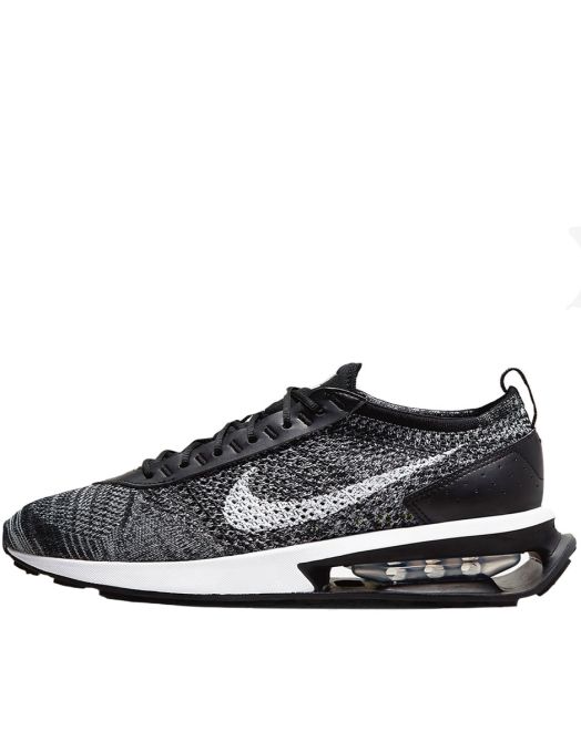 NIKE Air Max Flyknit Racer Shoes Black/White