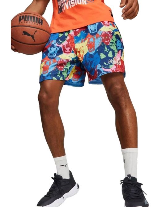 PUMA Franchise All Over Printed Basketball Shorts Multicolor