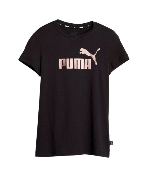 PUMA Essentials+ Logo Tee Black