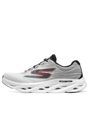 SKECHERS Go Run Swirl Tech Speed Rapid Motion Shoes White/Grey
