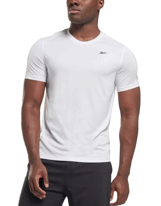 Reebok Short Sleeve Tech Tee - Бяла Мъжка Тениска