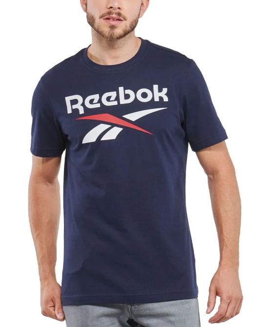 Reebok Identity Big Logo Tee - Синя Мъжка Тениска